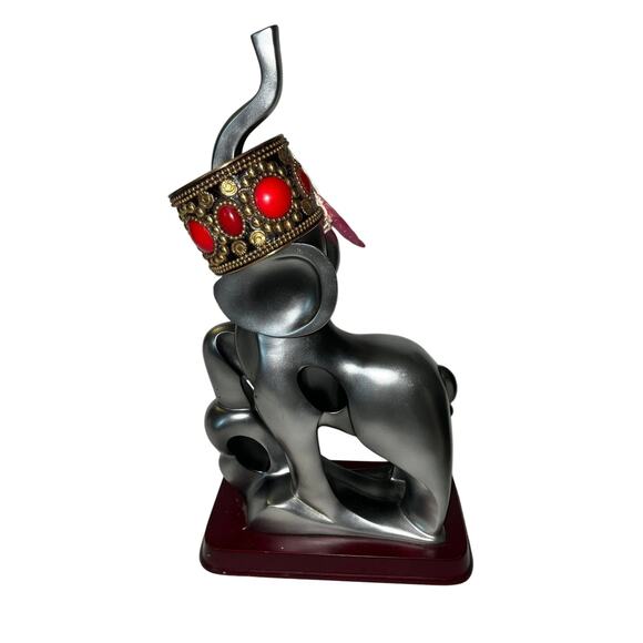 Iris Apfel & Bajalia Gold Cuff Bracelet Red Cabochons Tribal Coin Detailing - Picture 3 of 6